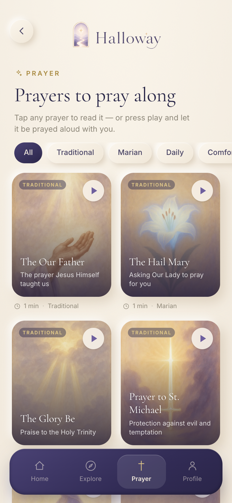 Pray along
